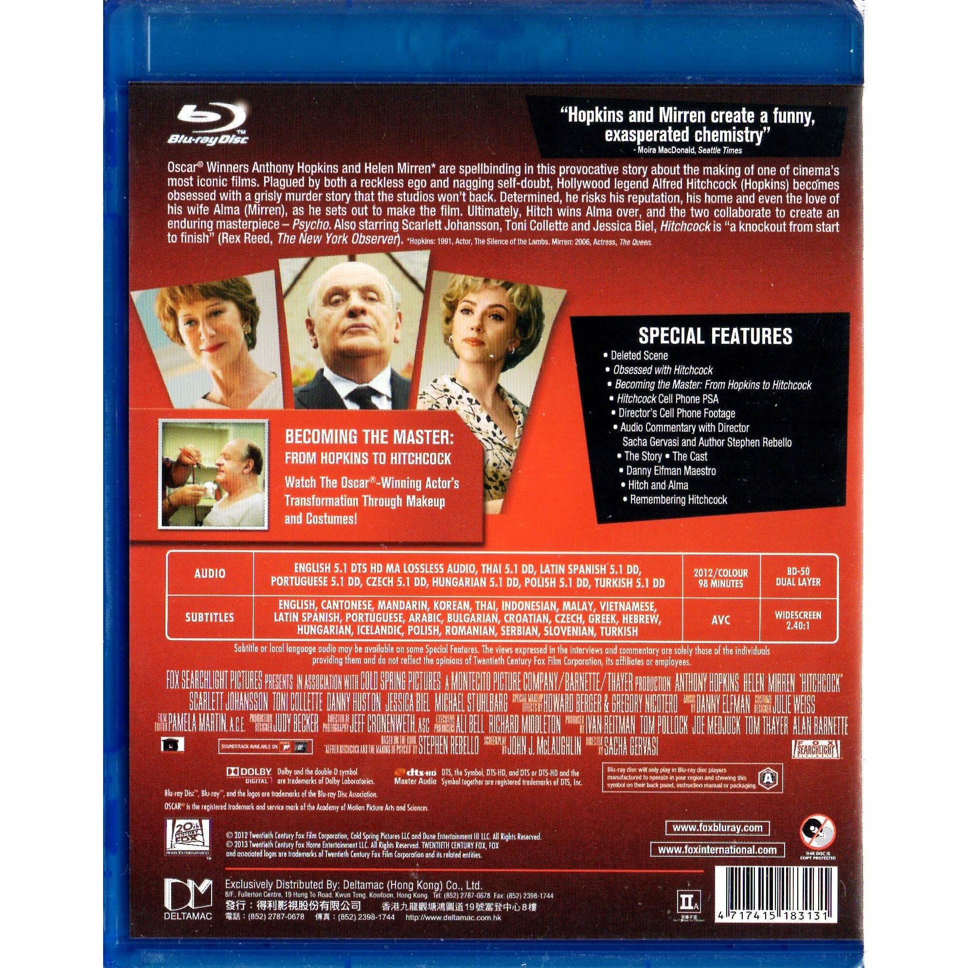 Hitchcock (2012) (Blu-ray) (Hong Kong Version)
