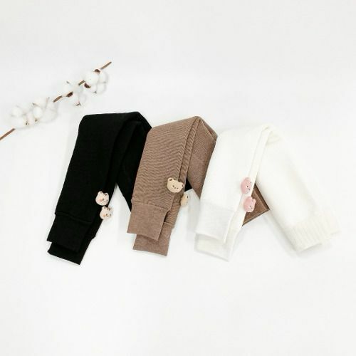 DOTFRIENDS暖呼呼系列-迷你玩偶高腰加絨保暖打底褲