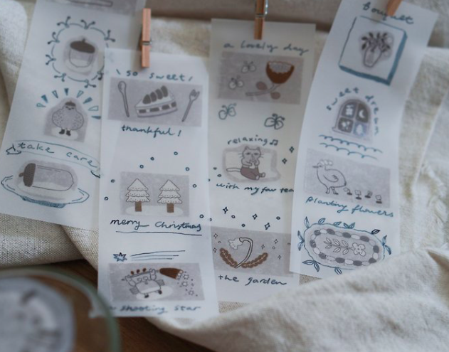 a lazy afternoon 慵懶的午後 和紙膠帶  ｜森空