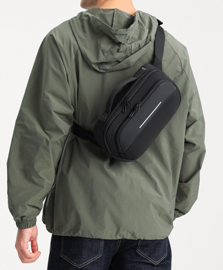 【BGWSW08】幽影系列極簡反光線條立體腰包