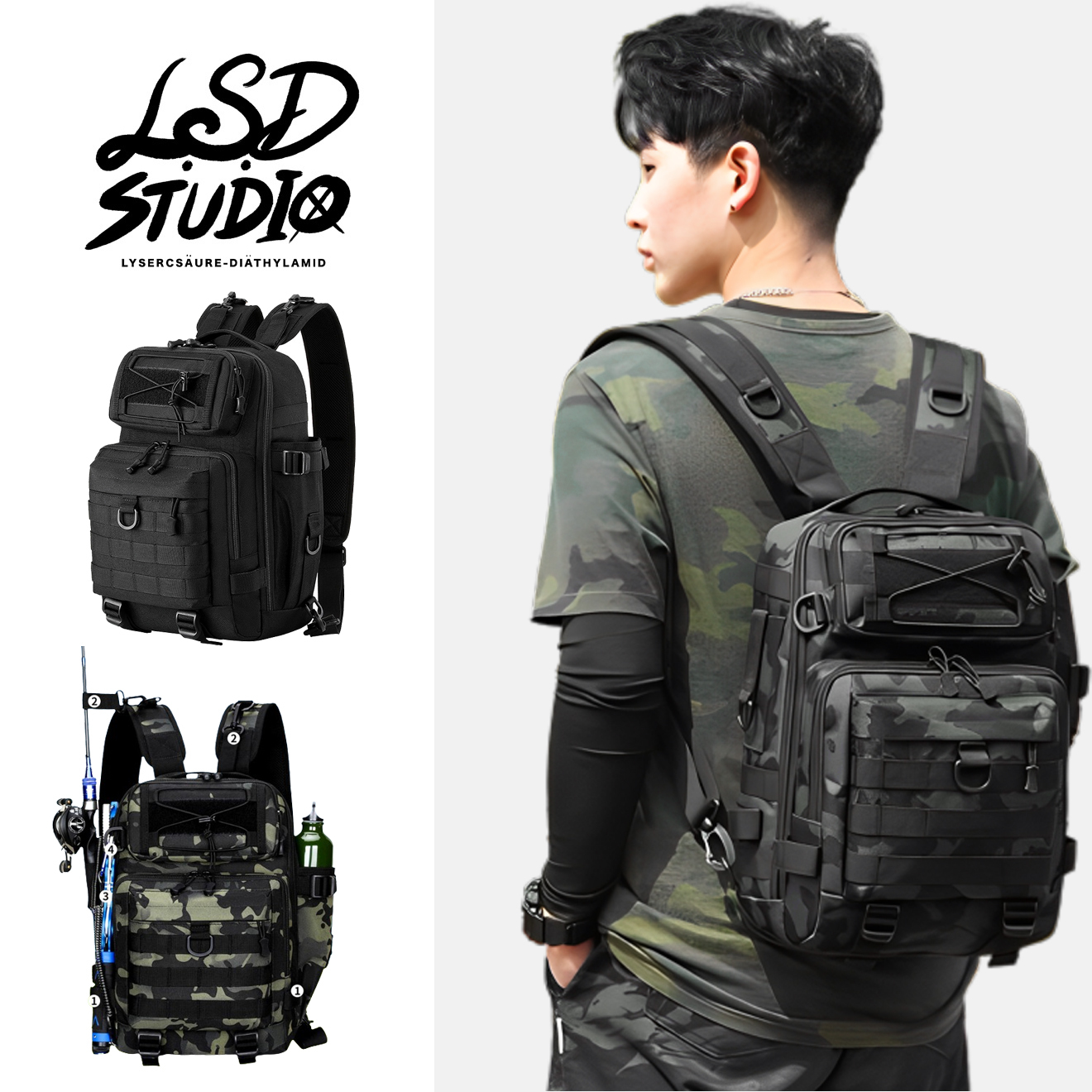 坦克系列-單/雙肩機能型多用後背包【BGYZD1】