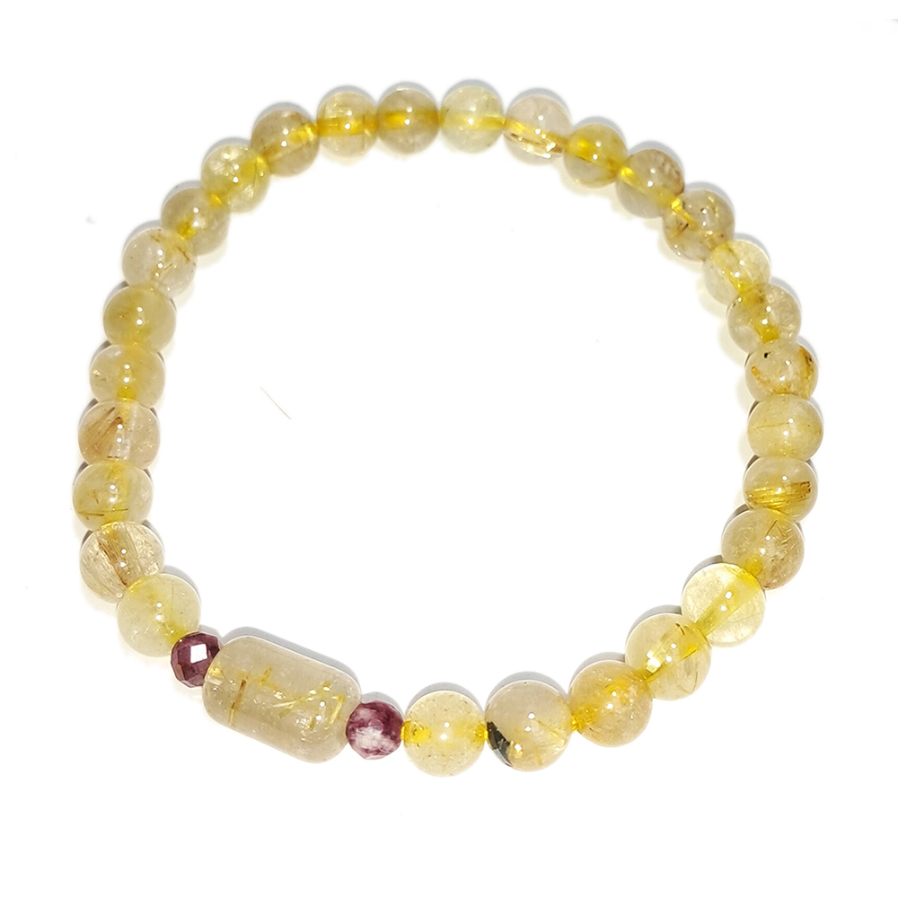 碧璽&鈦晶手珠6mm【十方】152706