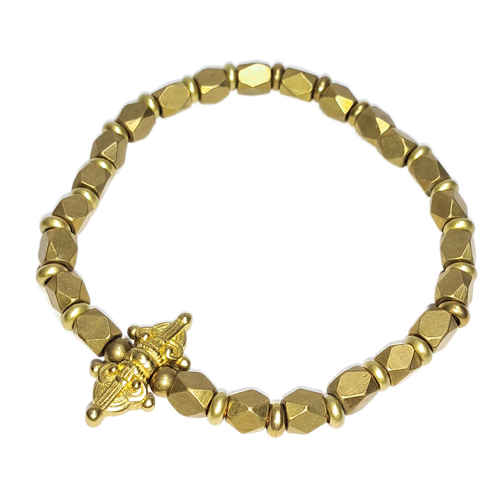 金剛杵&多角黃銅手珠【十方】152690