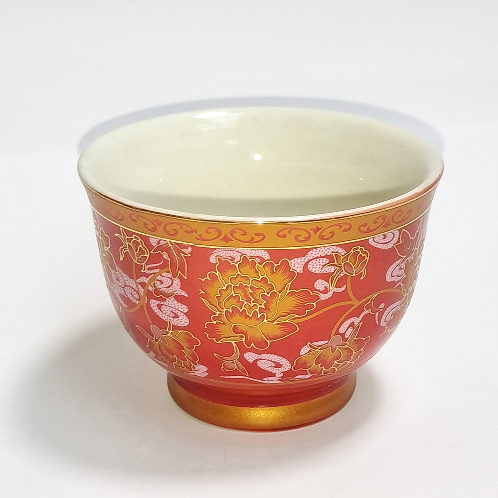 金蓮陶瓷水杯 5*7公分 【十方】152656