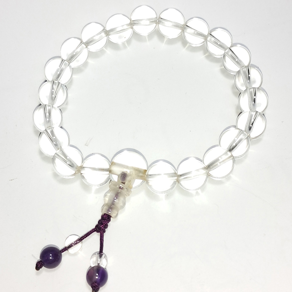 紫晶&水晶手珠8mm【十方】152671