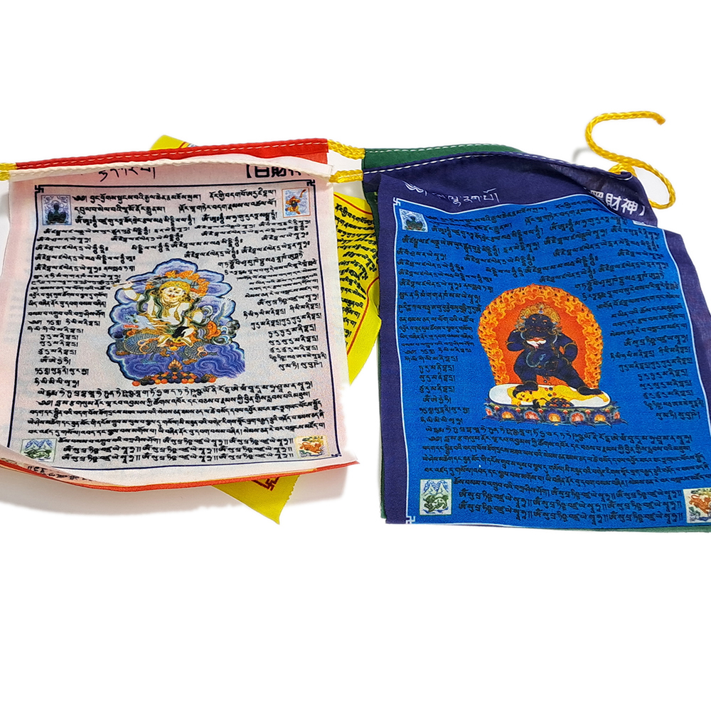 五路財神天馬旗12*16公分【十方】152664