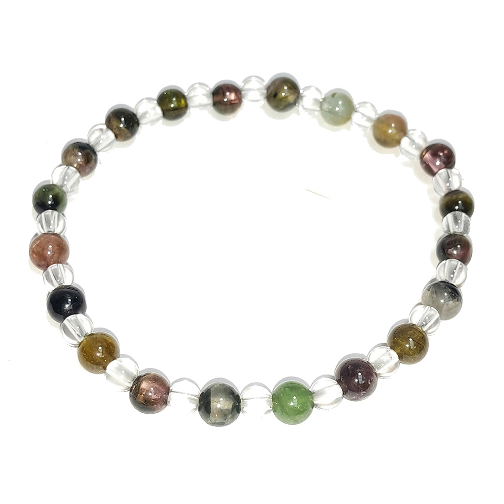 水晶&碧璽手珠5.2mm【十方】152716