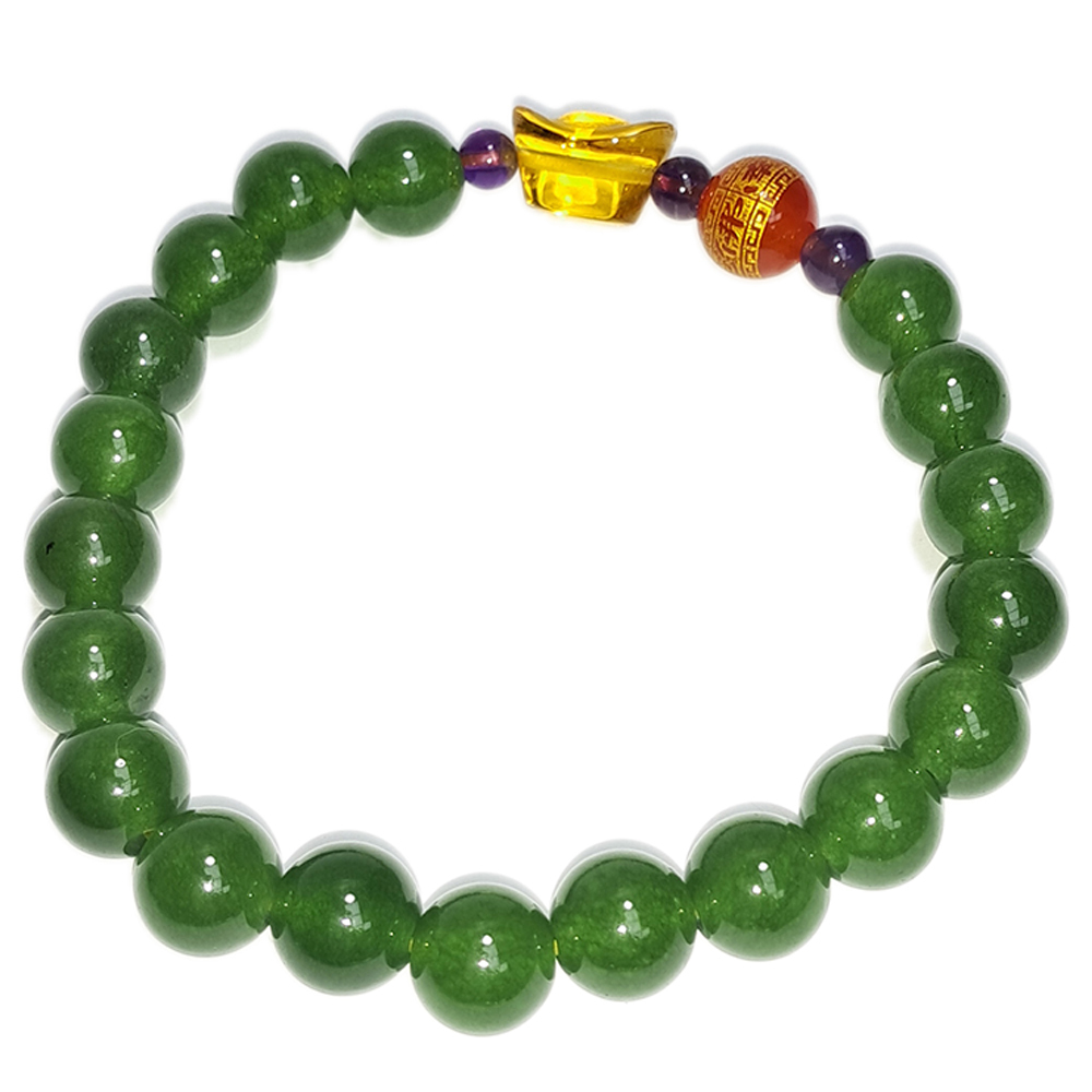 佛{紅玉髓}&元寶{琉璃}&台灣玉手珠8mm【十方】152751