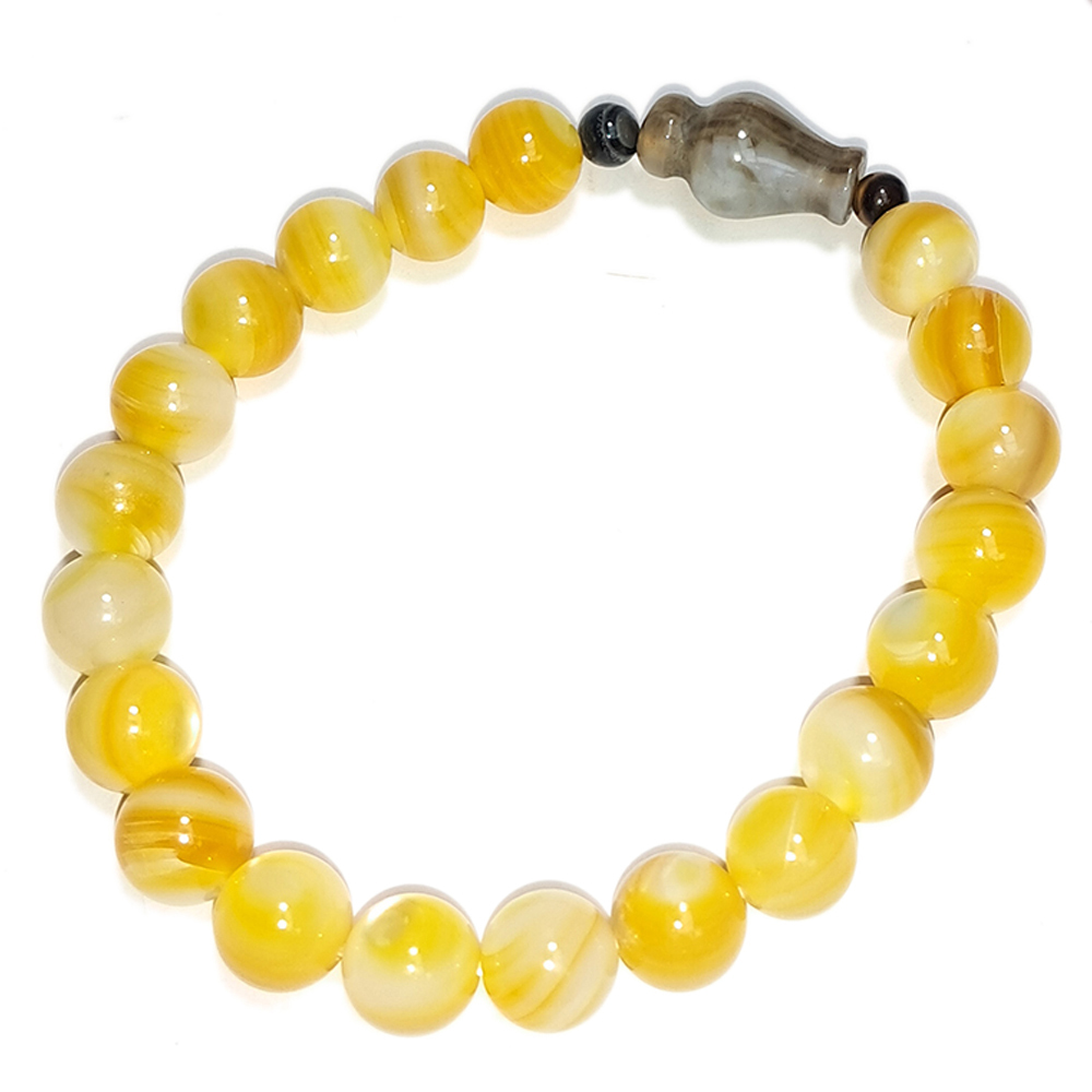 寶瓶{藥師珠}&黃金硨磲手珠8mm【十方】152731