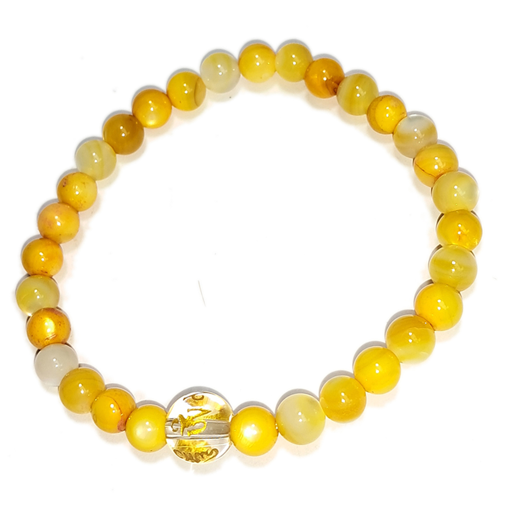 六字真言&黃金硨磲手珠5.6mm【十方】152732