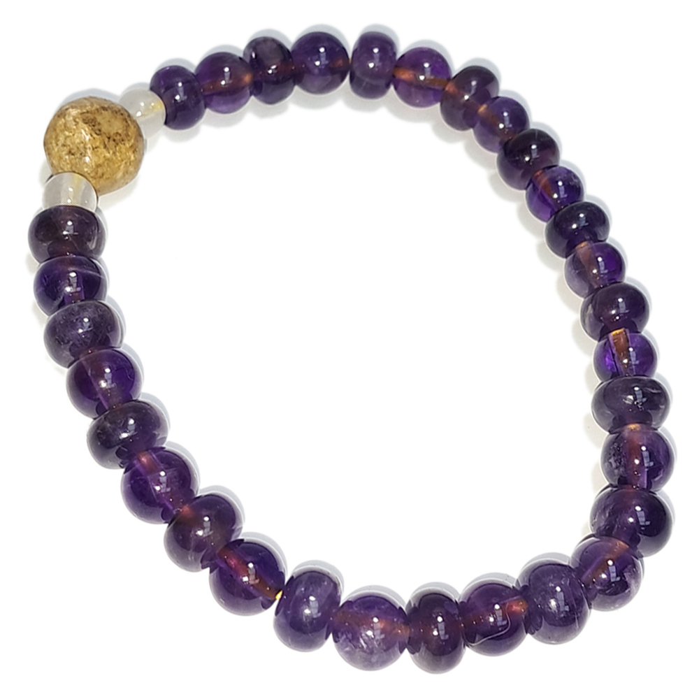 跳出舍利&紫晶手珠6mm【十方】152784