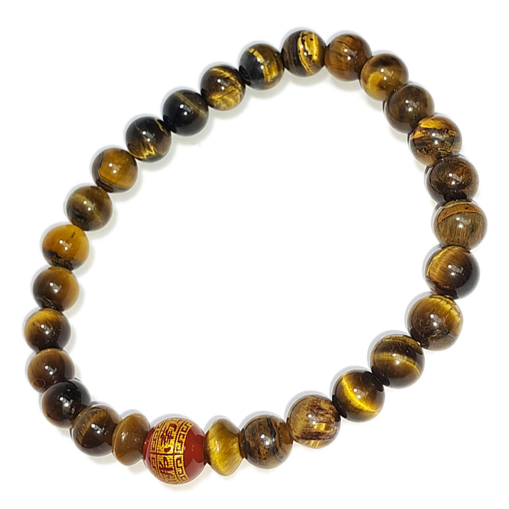 佛{紅玉髓}&虎眼石手珠6mm【十方】152753