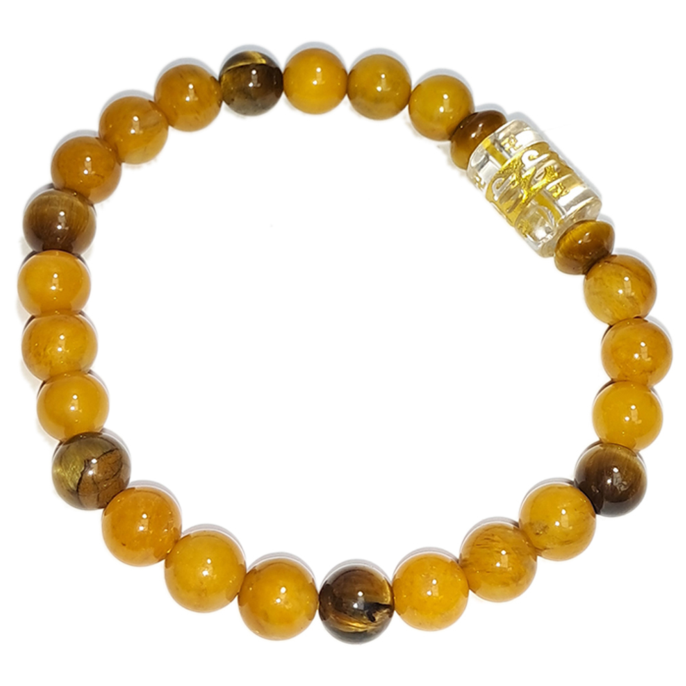 六字真言&黃玉手珠6.8mm【十方】152743