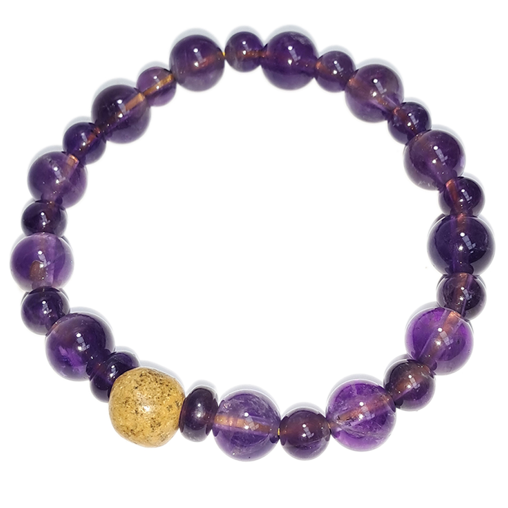 跳出舍利&紫晶手珠8.5mm【十方】152785