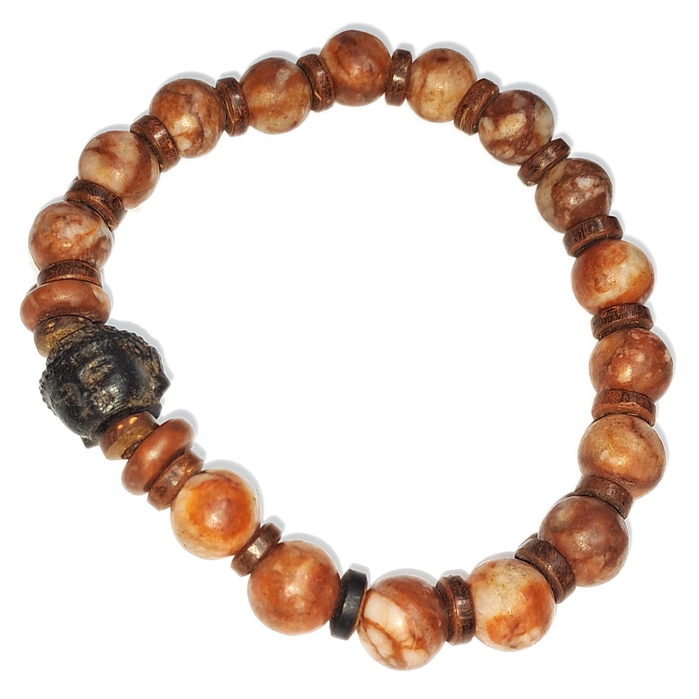 佛首{沉木}&龍宮舍利手珠7.4mm【十方】152802