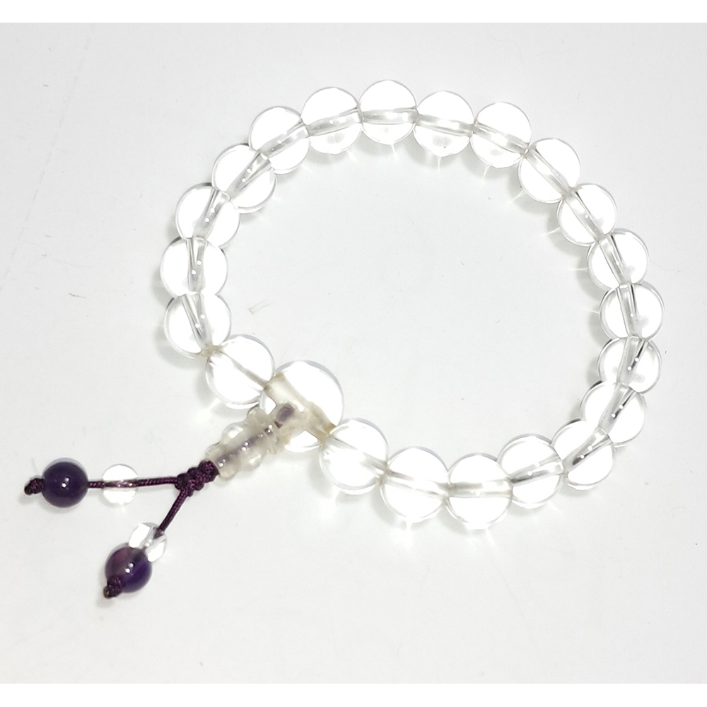 紫晶&水晶手珠8mm【十方】152671