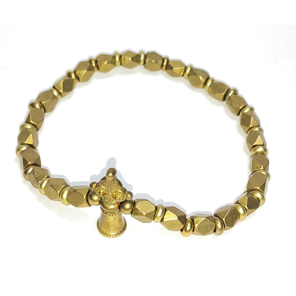 金剛杵&多角{銅}手珠4*4.6mm【十方】152694