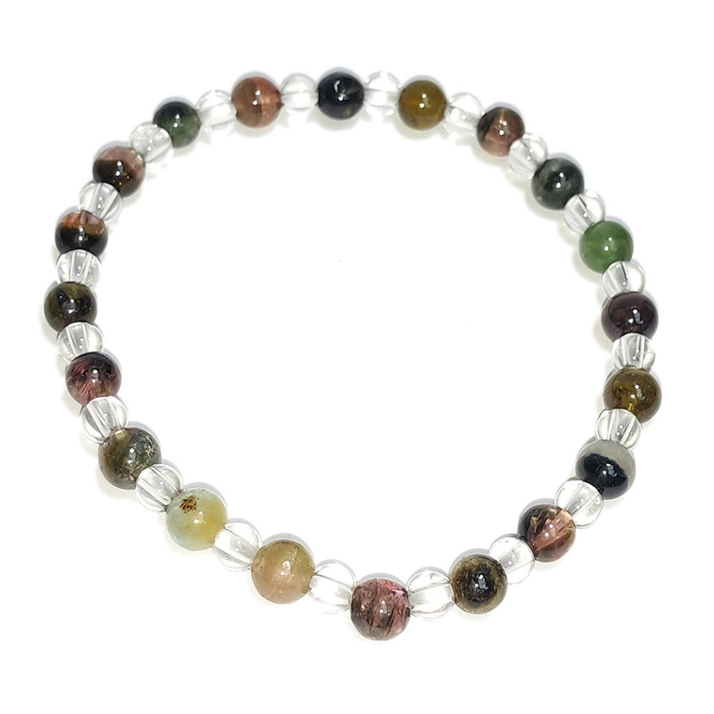 水晶&碧璽手珠5.2mm【十方】152716