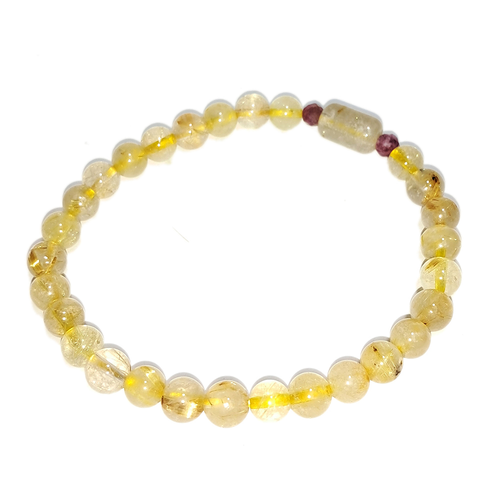 碧璽&鈦晶手珠6mm【十方】152706