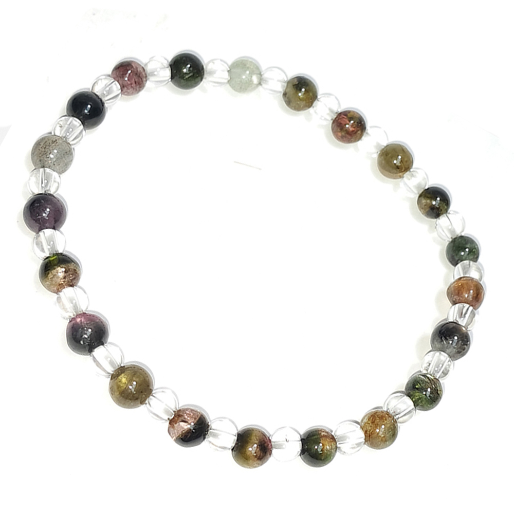 水晶&碧璽手珠5.2mm【十方】152718