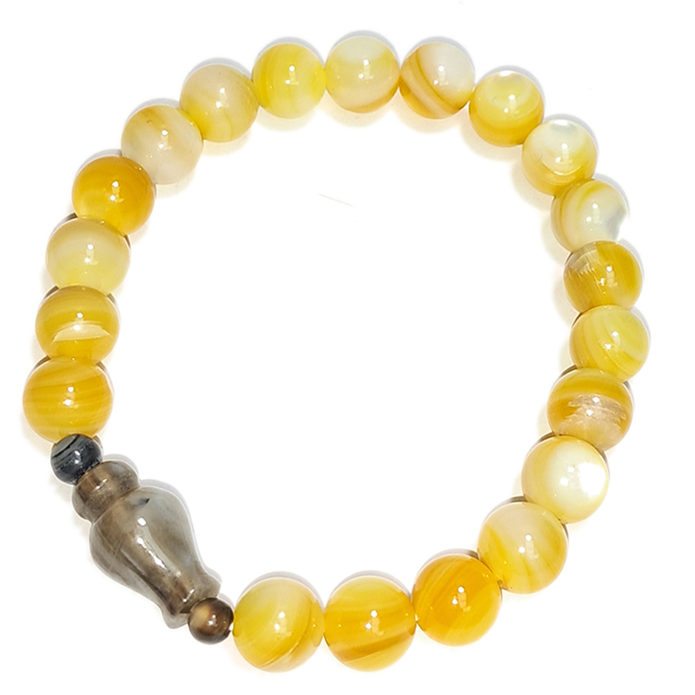 寶瓶{藥師珠}&黃金硨磲手珠8mm【十方】152731