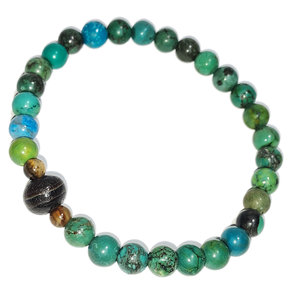 藥師珠&綠松石手珠6mm【十方】152736