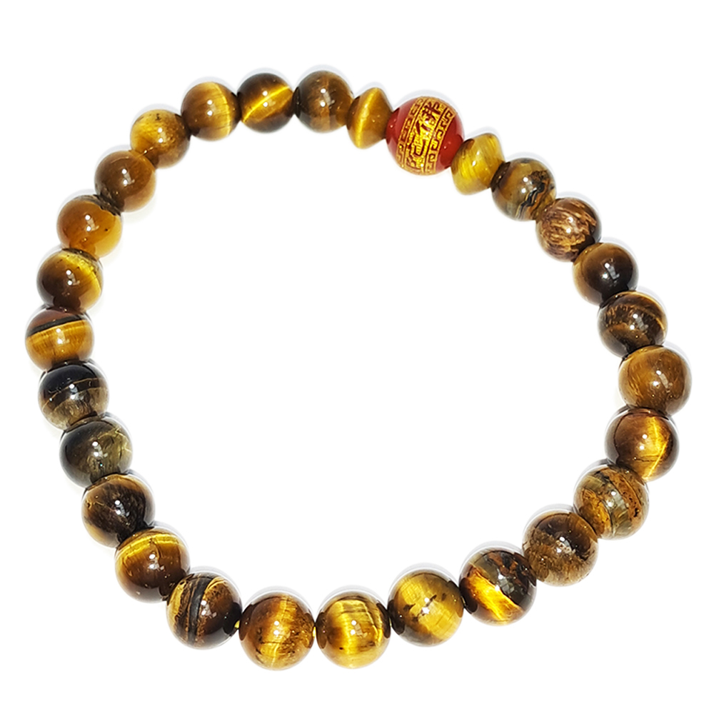 佛{紅玉髓}&虎眼石手珠6mm【十方】152753