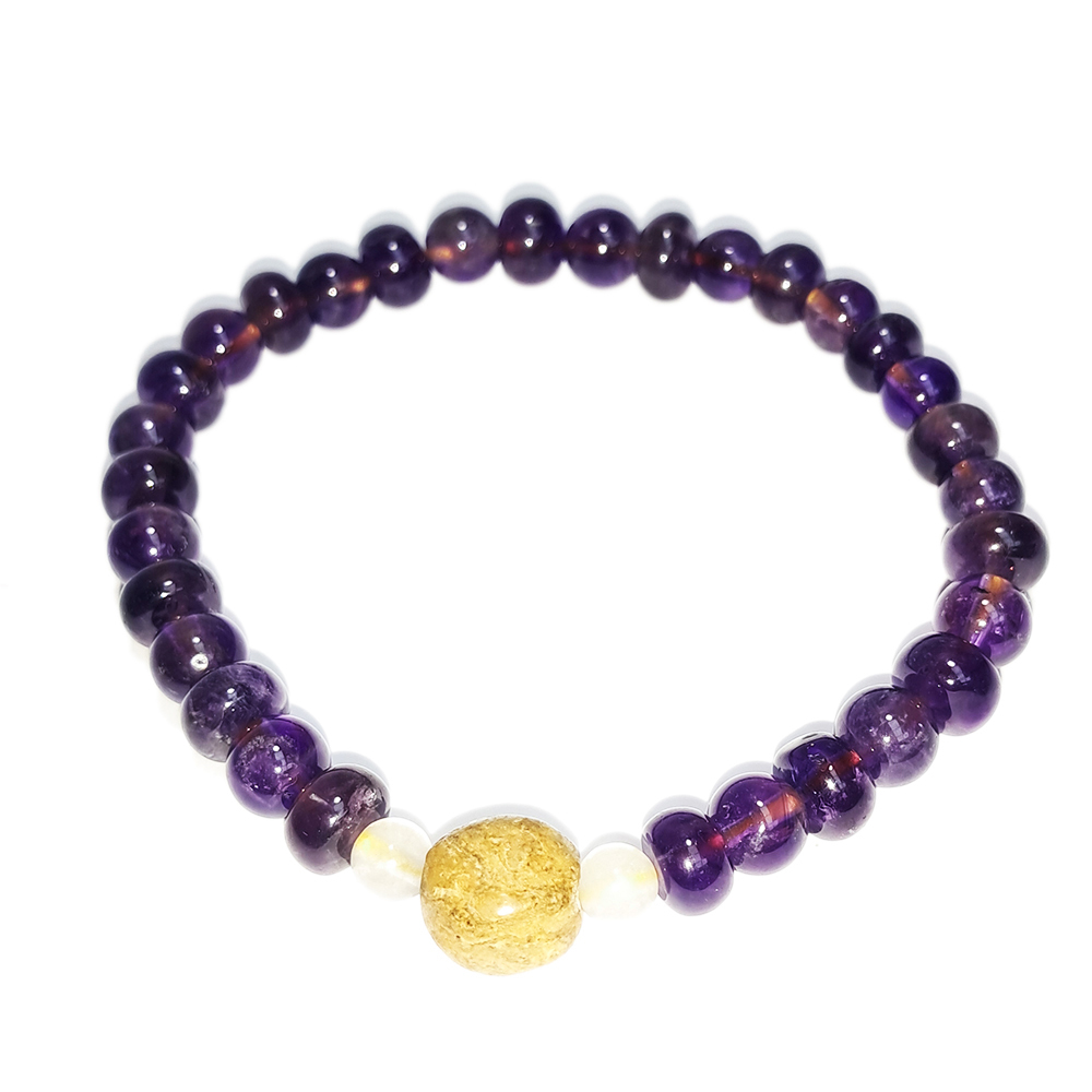 跳出舍利&紫晶手珠6mm【十方】152784