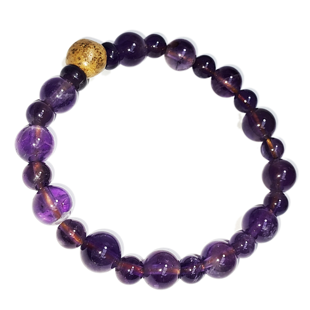 跳出舍利&紫晶手珠8.5mm【十方】152785