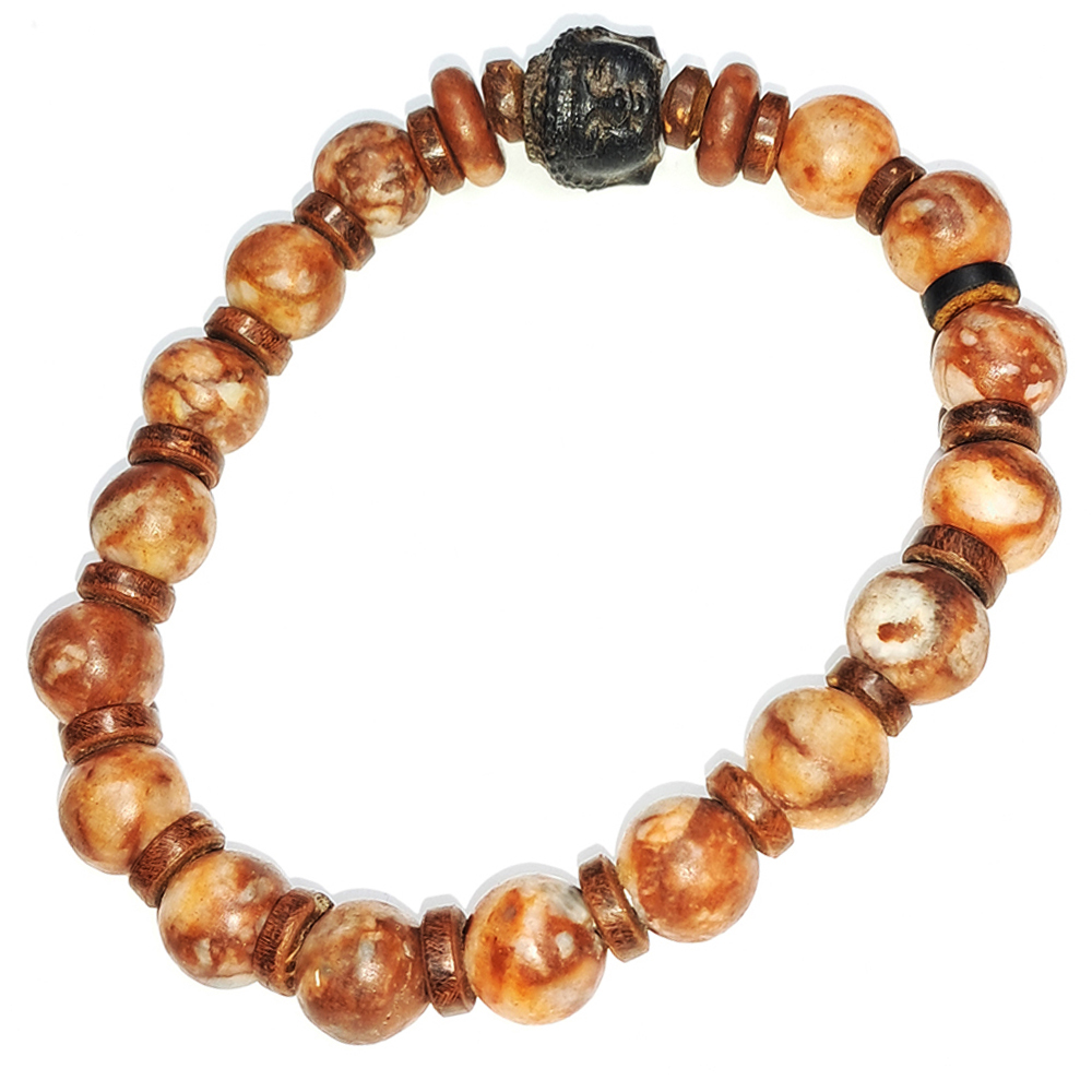 佛首{沉木}&龍宮舍利手珠7.4mm【十方】152802