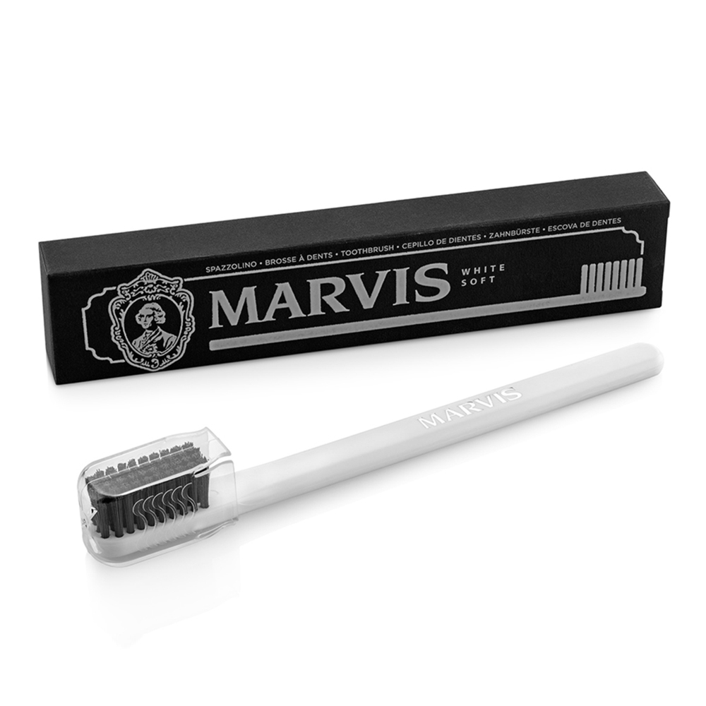 義大利 Marvis - 精品專業牙刷（抗敏護齦 / 軟毛 / 白）