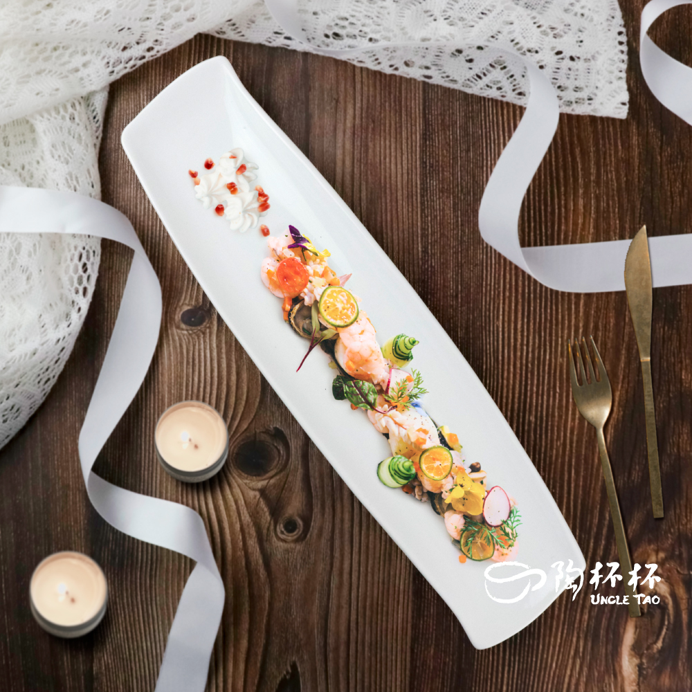 長條浪盤 31.5cm AS09-14-01【陶杯杯瓷器】