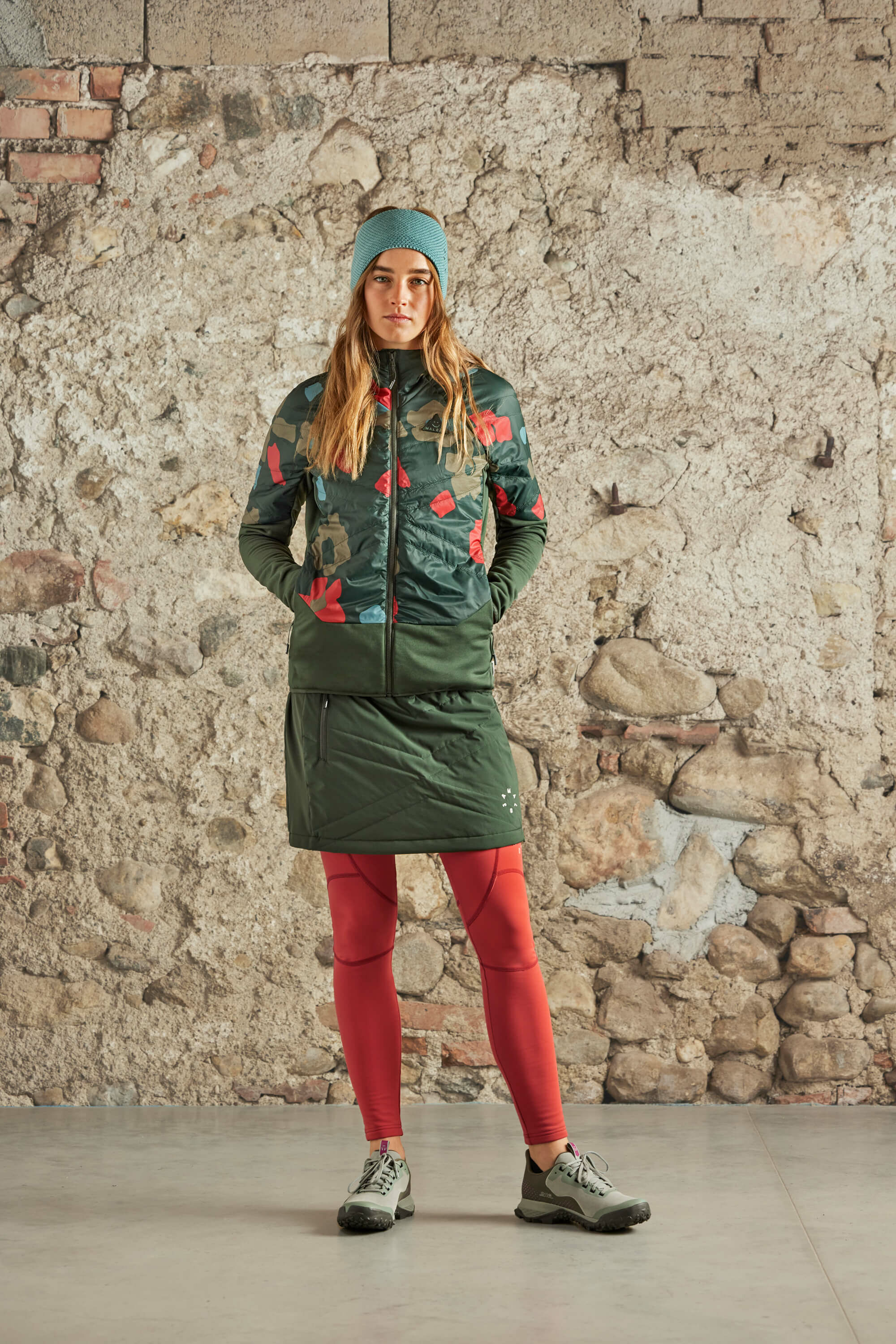 【MALOJA】女G-LOFT防雪保暖連帽外套 / 23MA36163-[橘紅、綠]