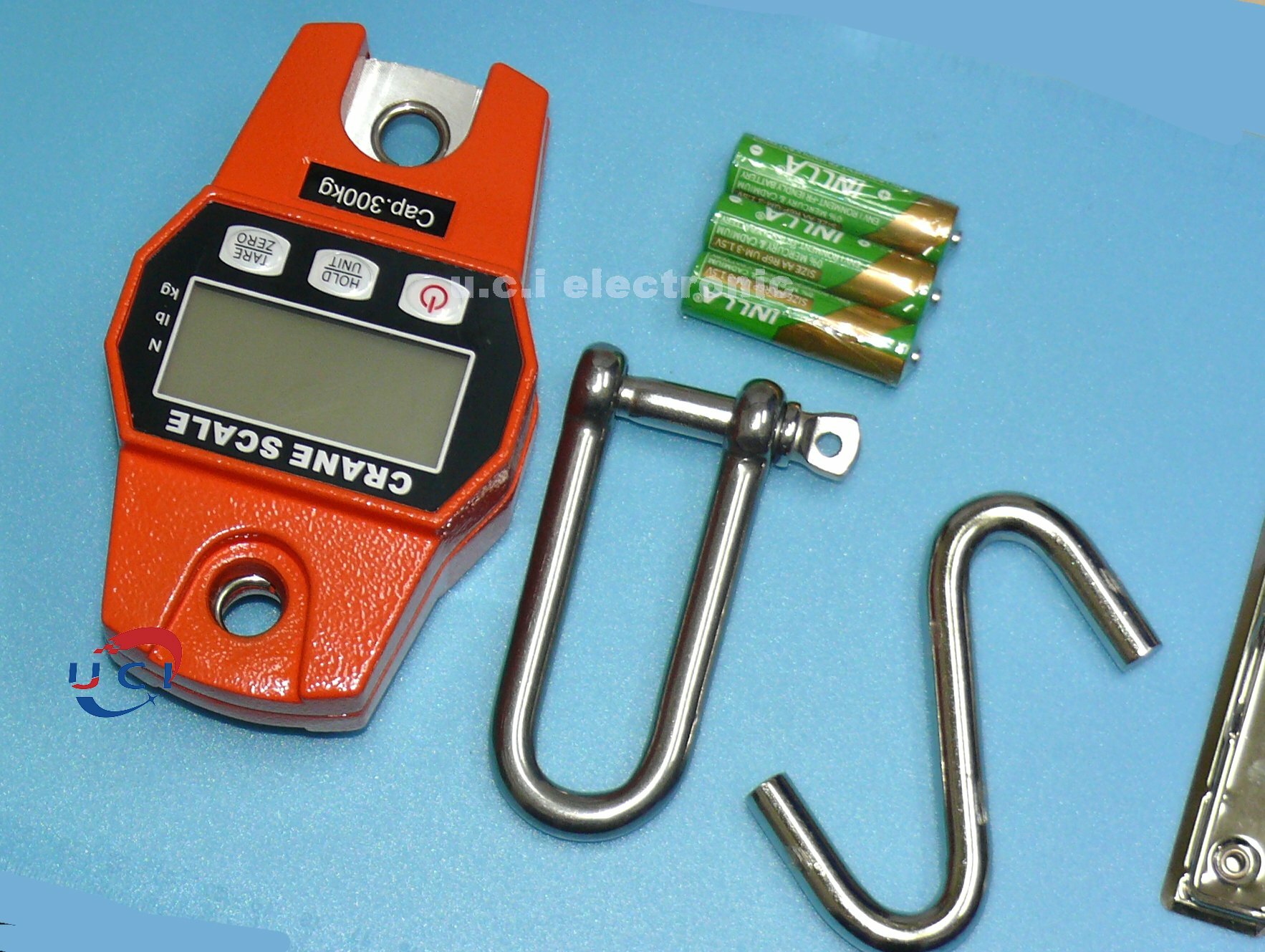 【UCI電子】 (A-2) 可擕式300公斤數顯吊勾秤 手提秤工業吊秤 家用迷你電子秤