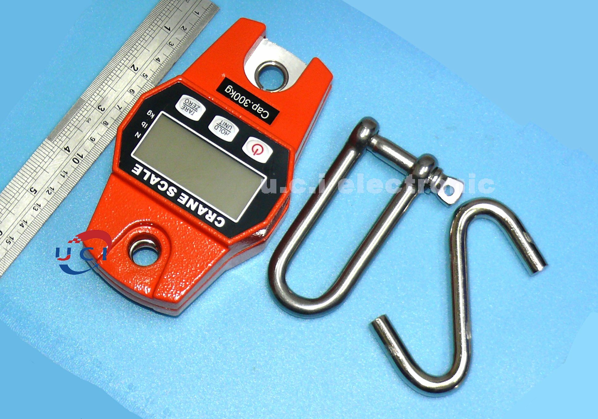 【UCI電子】 (A-2) 可擕式300公斤數顯吊勾秤 手提秤工業吊秤 家用迷你電子秤