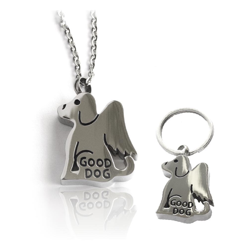 回憶系列-毛孩紀念項鍊 天使狗狗