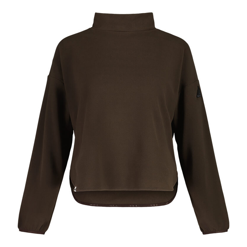 【MALOJA】女立領保暖長袖上衣 / 23MA36167-[可可棕]