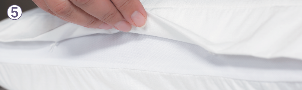 寢之堡枕頭保潔墊通風片設計