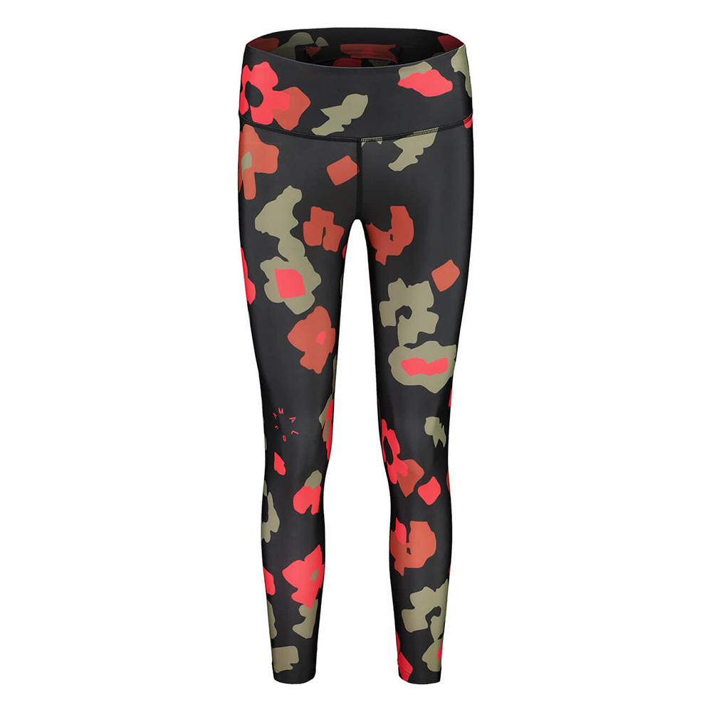 【MALOJA】女排汗透氣多功能緊身長褲 / 23MA36182-[典雅黑、花朵黑、綠]