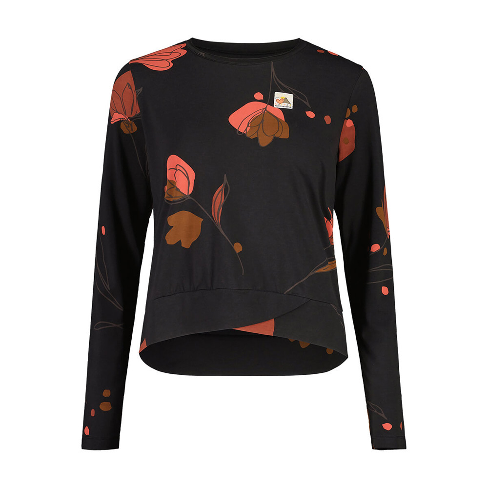 【MALOJA】女排汗透氣長袖上衣 / 23MA36183-[典雅黑、綠]