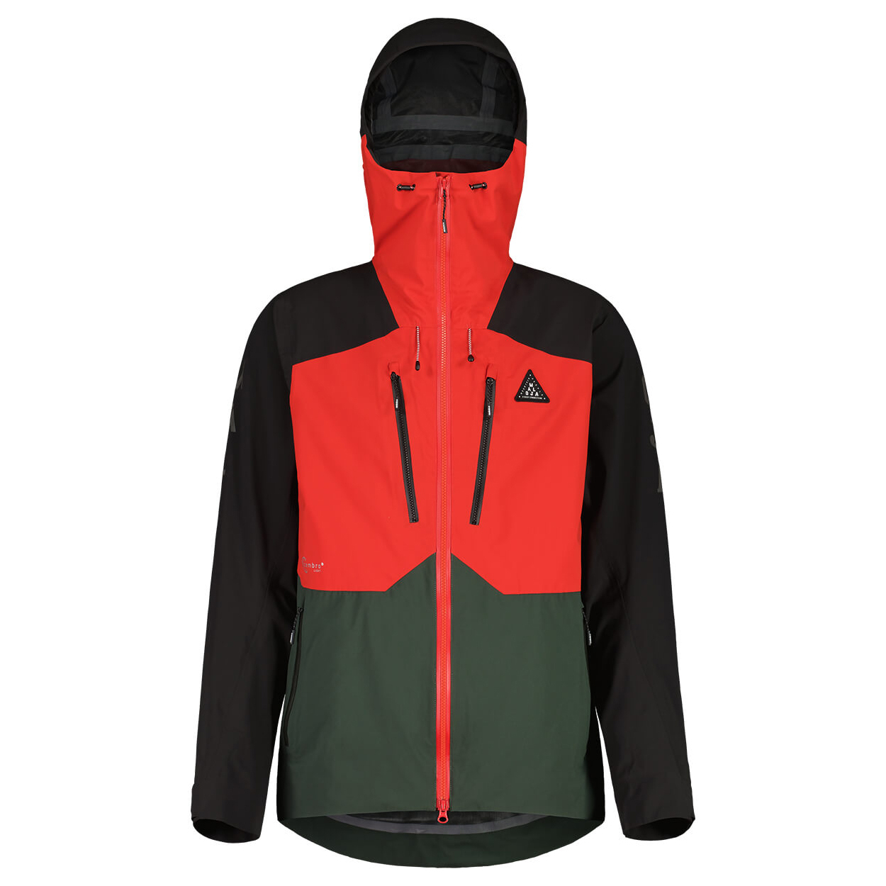 【MALOJA】男3L專業防風防水外套  / 23MA36205-[黑綠拼、綠、黑]