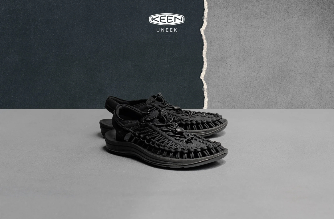 KEEN UNEEK OG 編織透氣涼鞋 黑色