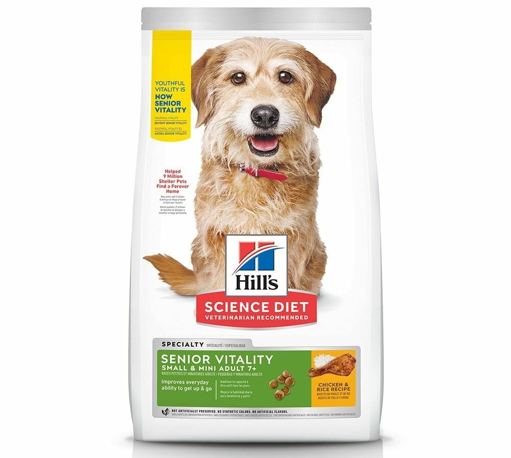 Hill's - 老犬乾糧 - 小型高齡犬7歲以上 (年輕活力) (12.5LBS)