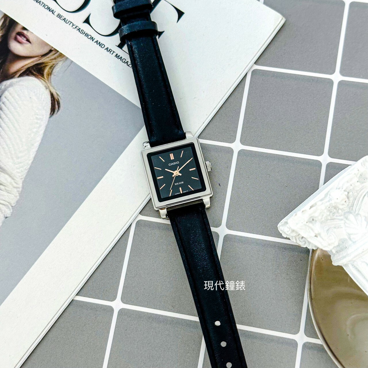 【CASIO 卡西歐】經典方形氣質腕錶 LTP-E176L-1A 23mm 現代鐘錶