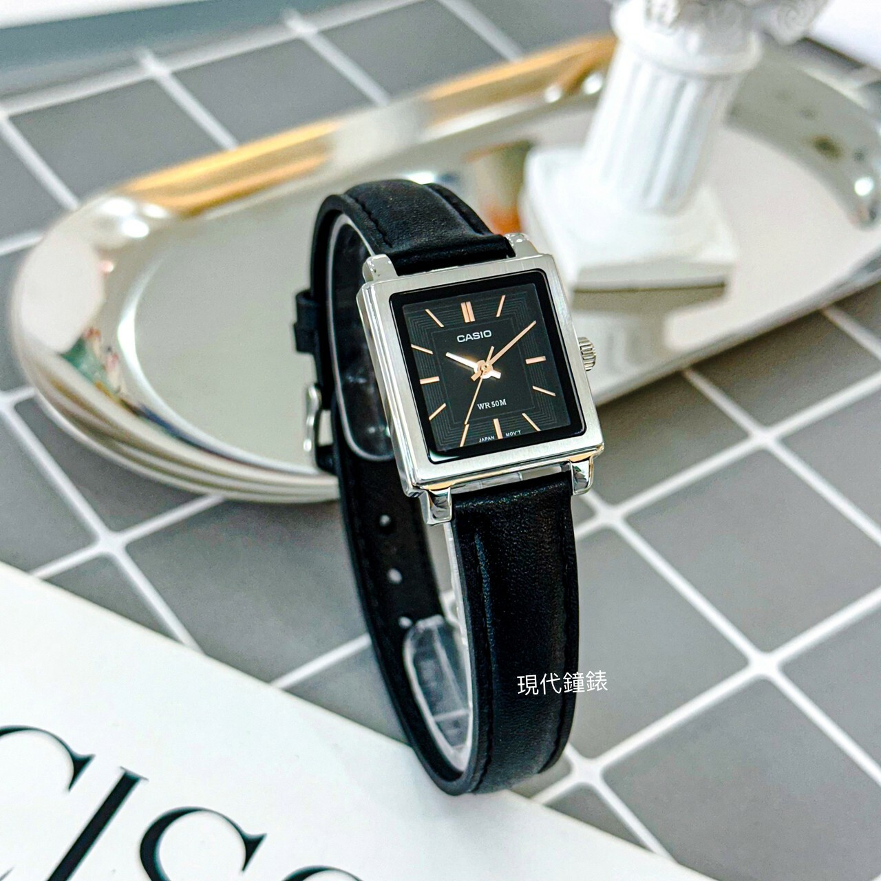 【CASIO 卡西歐】經典方形氣質腕錶 LTP-E176L-1A 23mm 現代鐘錶
