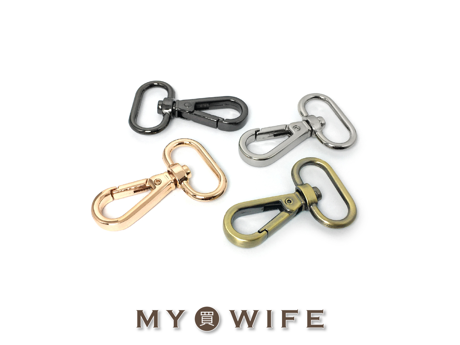 1吋(約26mm)合金勾_合金勾/勾扣/龍蝦勾_4色【GY-2473】