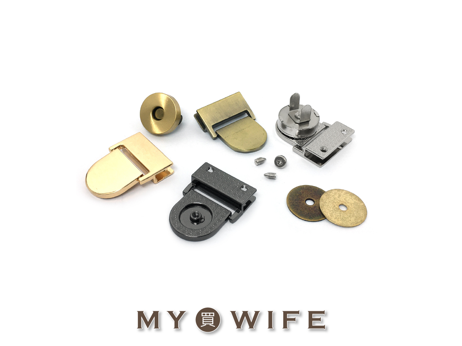 圓弧磁吸包蓋扣(25x32mm)_磁鈕扣/磁鈕鎖/包蓋鎖_4色