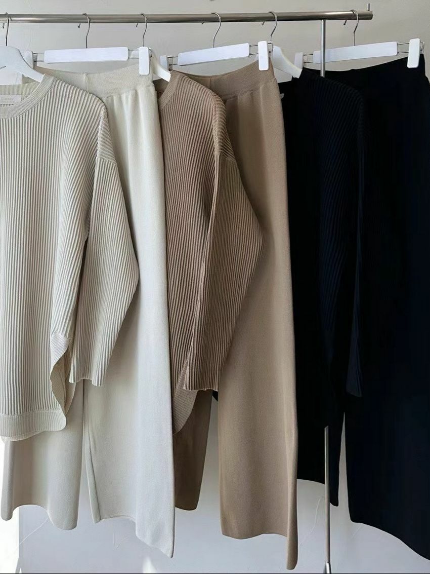 SET#14244 🤎彎弧直線套裝