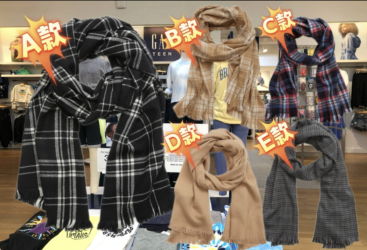 【現貨】GAP F120409 頸巾