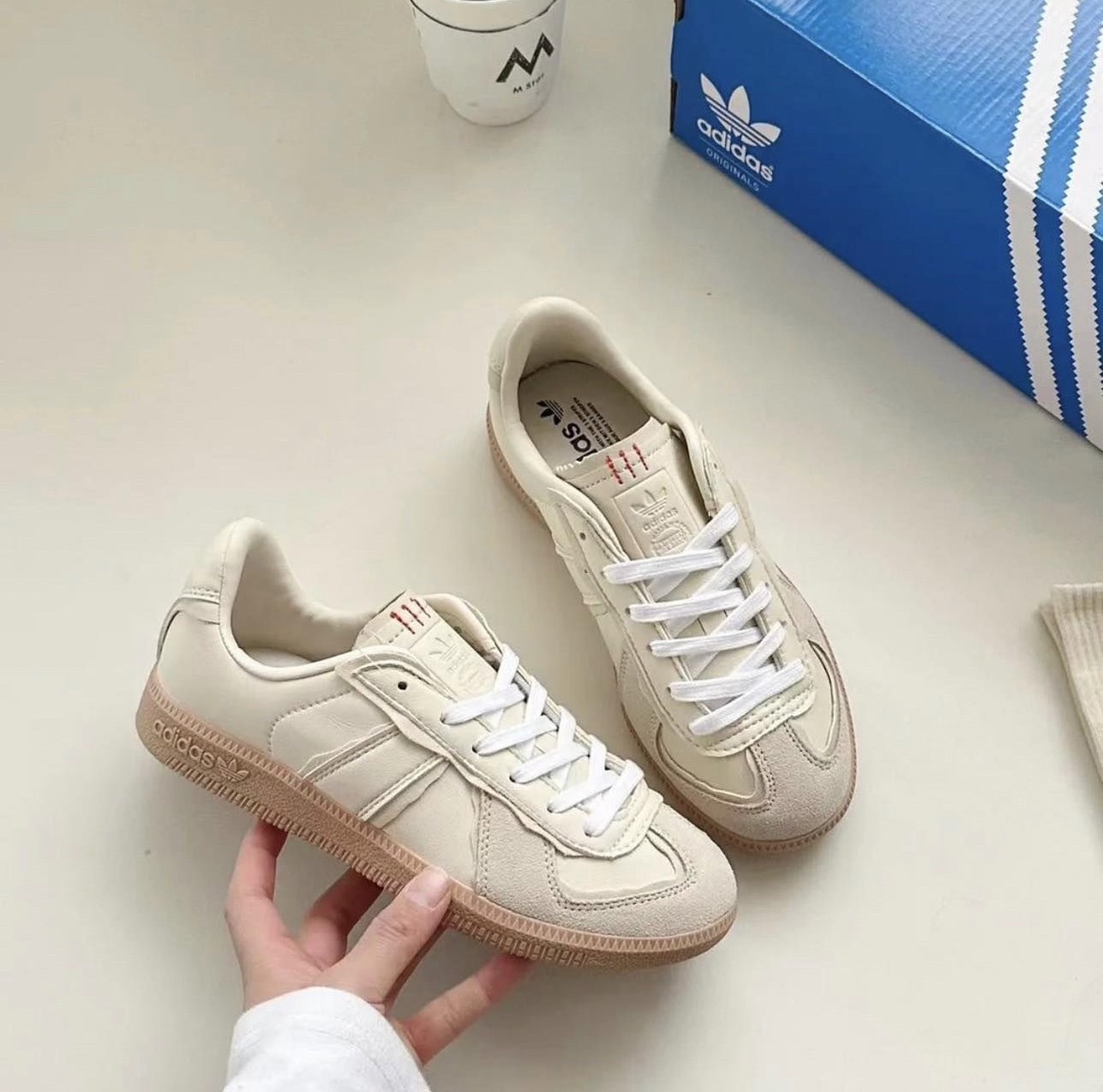 預購 ADIDAS BW ARMY 質感德訓鞋 杏色